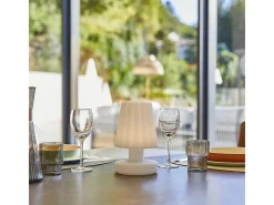 Lumisky Iluminación Exterior-Lámpara de mesa inalámbrica H22CM LADY MINI Blanco