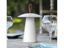 Lumisky Iluminación Exterior-Lámpara de mesa inalámbrica H29CM FUNGY Blanco