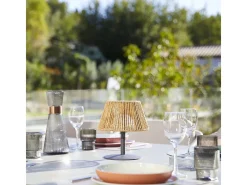 Lumisky Lámpara de mesa inalámbrica H22CM RAFFY Marru00f3n Outlet