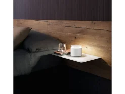 Lámpara De Mesa-Lámpara de mesa LED blanca Push Up portátil y recargable Blanco