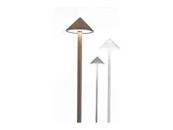 Lámpara de mesa LED inalámbrica recargable y regulable Pina Pro oscuro (2200-2700-3000 K) Gris