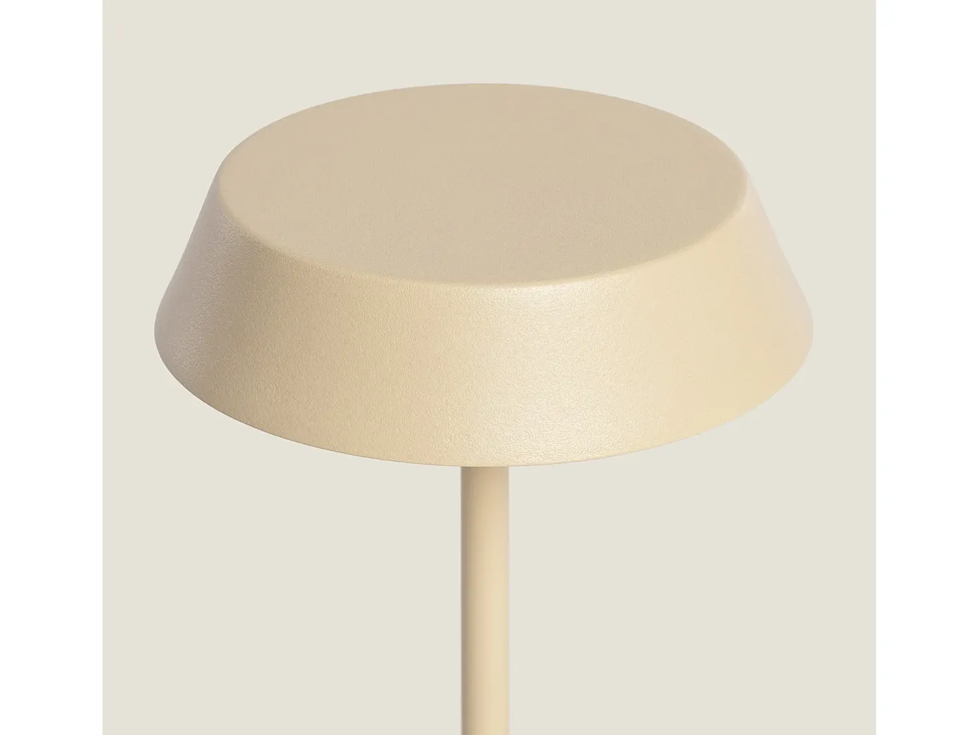 Best Ledkia Lámpara de Mesa LED Metal Inalámbrica para Exterior Ula Beige