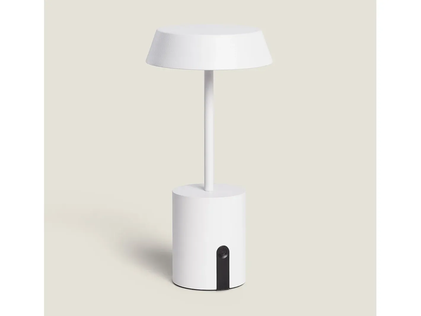 Ledkia Lámpara de Mesa LED Metal Inalámbrica para Exterior Ula Blanco