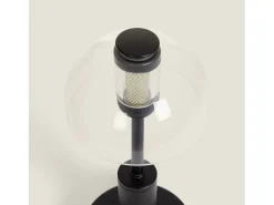 Clearance Ledkia Lámpara de Mesa LED Metal Portátil con Batería USB Recargable Luliu Ludza Negro