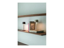 Lámpara de mesa LED OFELIA PRO MICRO de color oscuro, recargable y regulable. Gris Best