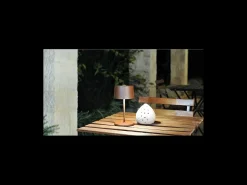 Lámpara de mesa LED Olivia pro mini blanca recargable y regulable Blanco Best