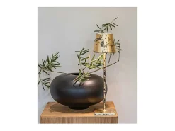 Lámpara de mesa LED Poldina Pro con craquelado de hoja de oro , recargable y regulable, con batería de hasta 12 horas Negro Outlet