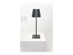 Lámpara de mesa LED Poldina L Desk oscuro recargable y regulable con batería de hasta 12 horas Gris Best