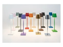 Lámpara De Mesa-Lámpara de mesa LED Poldina Pro Micro manzana recargable y regulable con batería de hasta 12 horas Verde