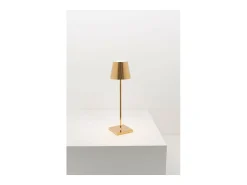Lámpara de mesa LED Poldina Pro Glossy Gold recargable y regulable con batería de hasta 12 horas Amarillo Hot
