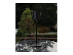 Lámpara de mesa LED Poldina Pro Black recargable y regulable con duración de batería de hasta 12 horas. IP65 para exteriores. Negro Outlet