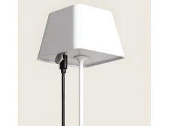Sale Ledkia Lámpara de Mesa LED Portátil para Exterior Aluminio con Batería Recargable Willy Blanco