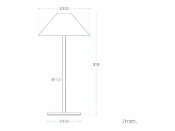 Ledkia Lámpara de Mesa LED Portátil para Exterior con Batería USB Recargable Kivuli Celadón Verde Online