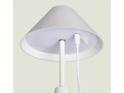Outlet Ledkia Lámpara de Mesa LED Portátil para Exterior Metal con Batería Recargable Chamle Blanco