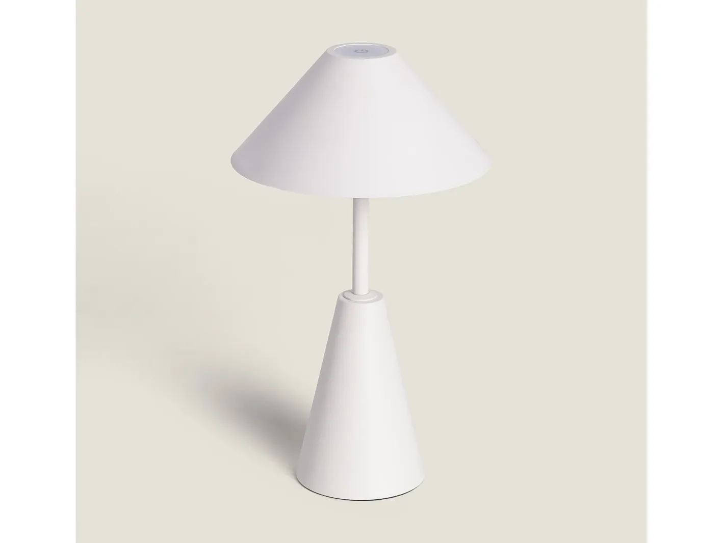 Outlet Ledkia Lámpara de Mesa LED Portátil para Exterior Metal con Batería Recargable Chamle Blanco