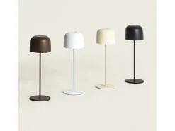 Ledkia Lámpara de Mesa LED Portátil para Exterior Aluminio con Batería Recargable Wink Negro Outlet