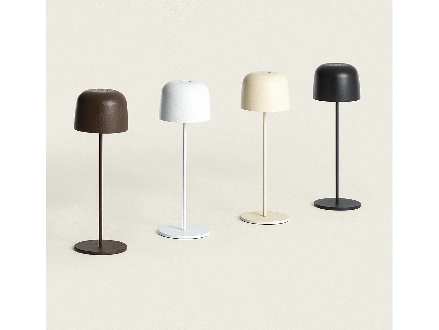 Ledkia Lámpara de Mesa LED Portátil para Exterior Aluminio con Batería Recargable Wink Negro Outlet