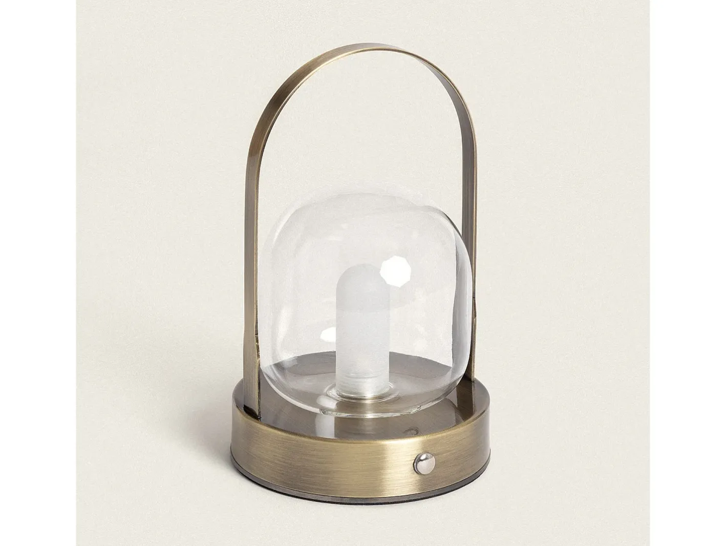 Ledkia Lámpara De Mesa-Lámpara de Mesa LED Portátil con Batería USB Recargable Olena Dorado