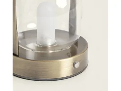 Ledkia Lámpara De Mesa-Lámpara de Mesa LED Portátil con Batería USB Recargable Olena Dorado