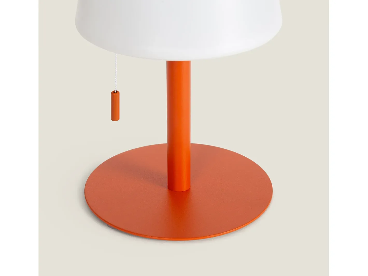Ledkia Lámpara De Mesa-Lámpara de Mesa LED Portátil para Exterior Aluminio con Batería Recargable Epinay Terracota Multicolor