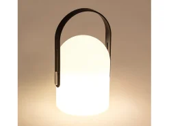 Ledkia Lámpara de Mesa LED Portátil con Batería USB Recargable Akira Negro Outlet
