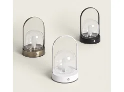 Outlet Ledkia Lámpara de Mesa LED Portátil con Batería USB Recargable Olena Negro
