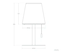 Ledkia Lámpara de Mesa LED Portátil para Exterior Aluminio con Batería Recargable Epinay Caqui Verde Hot