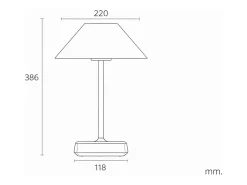Ledkia Lámpara De Mesa-Lámpara de Mesa LED Portátil Exterior con Batería USB Recargable Katuma Blanco