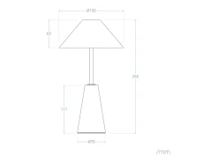 Ledkia Lámpara de Mesa LED Portátil para Exterior Metal con Batería Recargable Chamle Marrón Marru00f3n