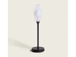Ledkia Lámpara de Mesa LED Portátil Exterior con Batería USB Recargable Dukuza Negro Clearance
