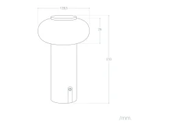 Ledkia Lámpara de Mesa LED Portátil para Exterior Metal con Batería Recargable Katse Verde Clearance