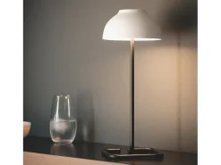 Sale Ledkia Lámpara de Mesa LED Portátil para Exterior con Batería USB Recargable Carlo / Negro Blanco