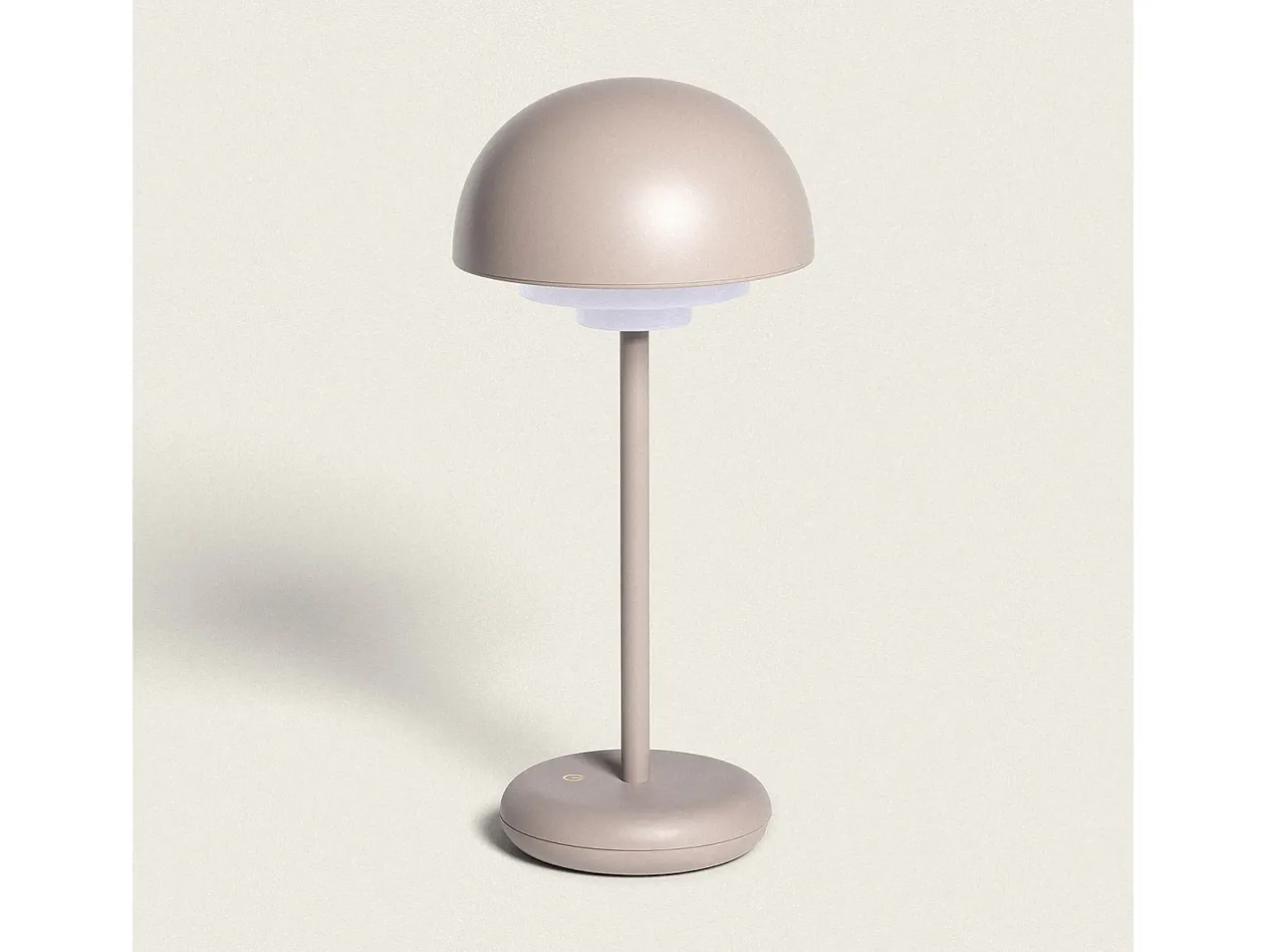 Ledkia Lámpara De Mesa-Lámpara de Mesa LED Portátil Exterior con Batería USB Recargable Galdan Topo Gris