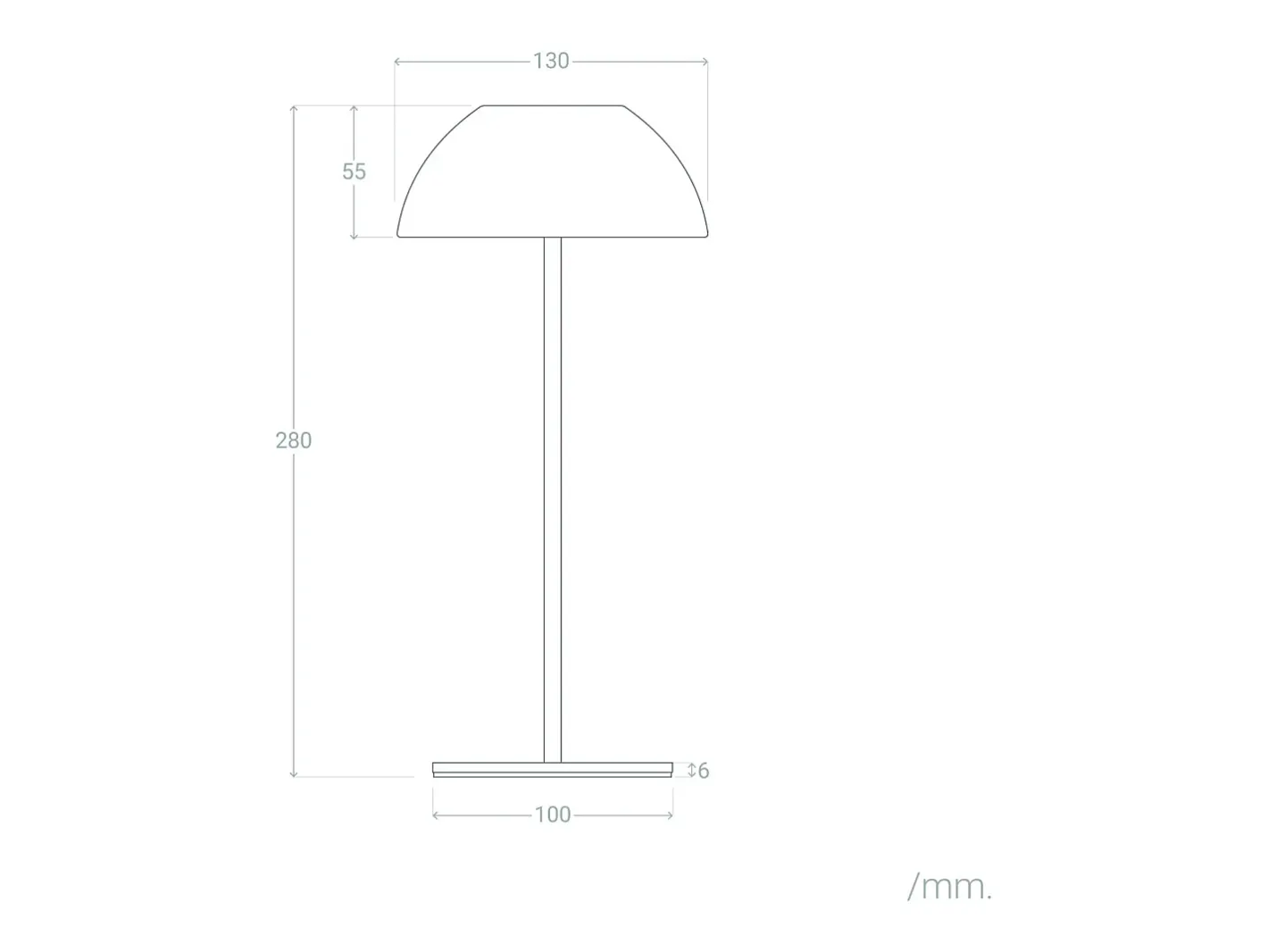 Ledkia Lámpara De Mesa-Lámpara de Mesa LED Portátil Exterior con Batería USB Recargable Mugla Negro