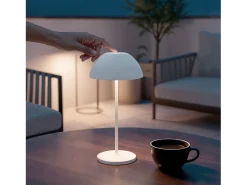 Ledkia Lámpara de Mesa LED Portátil Exterior con Batería USB Recargable Mugla Blanco Best
