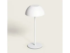 Ledkia Lámpara de Mesa LED Portátil Exterior con Batería USB Recargable Mugla Blanco Best