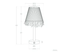 Ledkia Lámpara De Mesa-Lámpara de Mesa LED Portátil Madera con Batería USB Recargable Soure Natural Beige