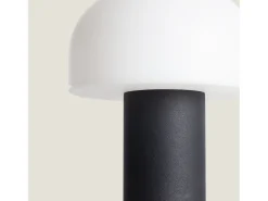Ledkia Lámpara De Mesa-Lámpara de Mesa LED Portátil con Batería USB Recargable Leta Negro