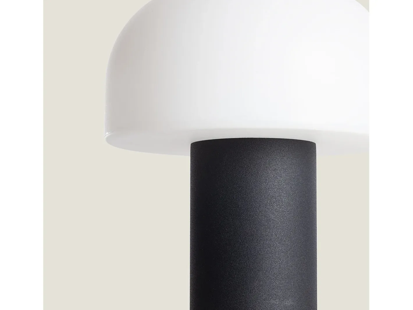 Ledkia Lámpara De Mesa-Lámpara de Mesa LED Portátil con Batería USB Recargable Leta Negro