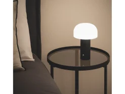 Ledkia Lámpara De Mesa-Lámpara de Mesa LED Portátil con Batería USB Recargable Leta Negro