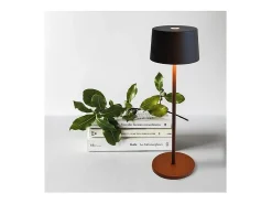 Lámpara de mesa LED recargable y regulable blanca Olivia Pro Blanco Online