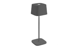 Lámpara De Mesa-Lámpara de mesa LED recargable y regulable Zafferano Ofelia Pro oscuro - 2200-2700-3000K - Potencia máxima 9 h Gris