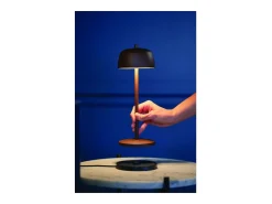 Lámpara De Mesa-Lámpara de mesa LED recargable y regulable Zafferano CIRCE Corten Marru00f3n