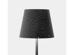 Lámpara De Mesa-Lámpara de mesa LED recargable y regulable Poldina Pro Blu Avio con duración de batería de hasta 12 horas. Para uso exterior IP65 Azul