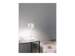New Lámpara de mesa LED recargable y regulable Zafferano Ofelia Pro White - 2200-2700-3000K - Potencia máxima 9h Blanco