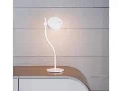 Lámpara De Mesa-Lámpara de mesa LED recargable y regulable Zafferano SUPER O White Blanco