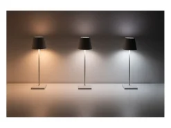 Hot Lámpara de mesa LED recargable y regulable Zafferano - Poldina Pro Ocre - 2,2 W 2200-2700-3000 K Amarillo