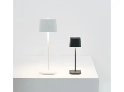 Best Lámpara de mesa LED recargable y regulable Zafferano OFELIA PRO MICRO Corten Marru00f3n