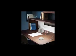 Lámpara de mesa LED recargable y regulable Olivia pro mini corten Marru00f3n New