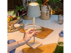 Lámpara de mesa LED recargable y regulable Poldina Pro Sand con batería de hasta 12 horas Topo Clearance